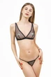 Бюстгальтер женский мягкая чашка из сеточки в горошек Felisiya Lingerie Черный 2007-170г XL - изображение 3
