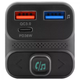 Автозарядка Proove FM Launcher Luxor SE, 36W, Bluetooth 5.3, FM-трансмиттер, PD+QC 3.0, USB+Type-C, серая - изображение 2