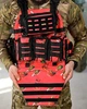 Плитоноска 4 быстрых сброса с напашником и подсумками красная (93117) - изображение 4