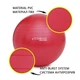 Мяч для фитнеса (фитбол) Cornix 55 см Anti-Burst XR-0018 Red - изображение 12