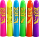 Zestaw do malowania twarzy LEAN Toys z pisakami kredkami neonowymi fluorescencyjnymi 6 szt 20927 (5905991034698) - obraz 3