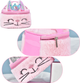 Дитяча косметичка LEAN Toys Зайчик плюшевий з блискітками 20 см Pink 22049 (5905991044055) - зображення 2