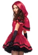 Женский Костюм красной шапочки Leg Avenue Gothic Riding Hood Красный L (SO9124) - изображение 2