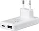Ładowarka sieciowa Qualo GaNultra slim USB-A USB-C PD 45W White (5907457773226) - obraz 3
