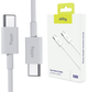 Kabel Allity AUC-03 USB-C - USB-C 2 m 100W White (5906667550184) - obraz 4