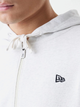 Bluza męska rozpinana streetwear z kapturem New Era Ne Premium Essential 60752360 S Jasnoszara (0198976883021) - obraz 7