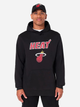 Худі чоловіче New Era NBA Regular Heat 60505424 S Чорне (0197883645166) - зображення 1