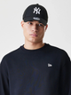 Світшот чоловічий New Era Ne Premium Essential Os Crew 60752356 M Чорний (0198976882833) - зображення 5