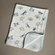 Дитячий мусліновий бавовняний чотирьохшаровий плед ковдра Anny.Home 100*80 см для дівчинки Метелики - зображення 1