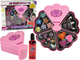 Kosmetyczka dziecięca LEAN Toys Muszelka z cieniami do powiek i błyszczykiem Różowa 10484 (5904665993248) - obraz 2