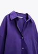 Сорочка жіноча оверсайз ZARA Violet S Фіолетова (2298\225\603) - изображение 6
