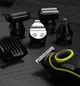 Професійна бездротова машинка Kemei KM-696 для стрижки волосся 5в1с USB та LED-дисплеєм 5вт Чорний - зображення 6
