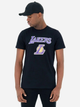 Футболка бавовняна довга чоловіча New Era NBA Team Lakers 60416756 L Чорна (0197214896915) - зображення 1