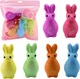 Zestaw styropianowych zajączków LEAN Toys wielkanocnych brokatowych ozdobnych 6 sztuk 21318 (5905991037514) - obraz 2