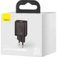 Адаптер мережевий BASEUS CCSUP-B01 Type-C, QC, 3A, чорний - изображение 4