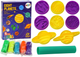Zestaw plastyczny LEAN Toys Ciastolina do tworzenia 8 planet z foremkami 5 kolorów 17920 (5905991007708) - obraz 2