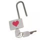 Белый замок для влюблённых Love Locks с ключами, 7×3,3 см 35997B - изображение 3