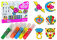 Zestaw kreatywny LEAN Toys Biżuteria zawieszki do malowania z zastygającą farbą 6 szt. 13219 (5905323214217) - obraz 5
