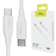 Kabel Allity AUC-02 USB-C - USB-C 1 m 100W White (5906667550269) - obraz 4
