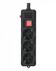 Фильтр питания Gembird Pro (SPG3-G-6B-PRO) 3 розетки, 1.8м, черный - изображение 9