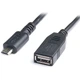 Кабель REAL-EL USB - micro USB V 2.0 (F/M), 0.1 м, чорний (EL123500014) - зображення 1