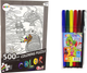 Puzzle do kolorowania LEAN Toys Ryby ocean 500 elementów 14155 (5905679070390) - obraz 2