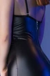 Сукня з відкритими грудьми Chilirose 4629 DRESS MINI Latex Nipple Cover & thong Чорне S - зображення 4