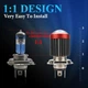 LED лампа, подвійна лінза CSP H4, для мотоцикла, White, IP65, 12000LM - зображення 6