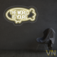 Неонова вивіска "The world is yours" 60х32 см 600 - изображение 2