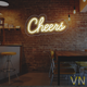 Неонова вивіска "Cheers" 30х15 см - изображение 1