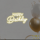 Неонова вивіска "Happy Birthday" 30х18см - изображение 1