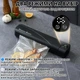 Вакуумный упаковщик с функцией запайки Vacuum Sealer с LCD-дисплеем мощность до -80 кПа набор пакетов черный - изображение 4