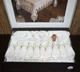 Велюровая скатерть с ранером Selin Azra Set 160×220 см+12 салфеток кремовая - изображение 2