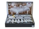 Льняная скатерть с ранером Selin Kumsal Set 160×300 см+12 кремовых салфеток - изображение 1
