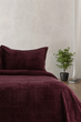 Покрывало с наволочкой Merinos Modern Line 150×220 см фиолетовое - изображение 1