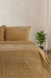 Покрывало с наволочкой Merinos Modern Line 150×220 см горчичный - изображение 1