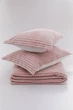 Покрывало с наволочками Merinos Modern Line 220×240 см пудровое - изображение 2