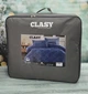 Покрывало плюшевое двухстороннее Clasy 195х215 см евро синий - изображение 2