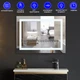 Зеркало 100x70 см Антизапотівне з LED Touch Сенсором Фасадним підсвічуванням Mixxus Warm MR02-100x70 Скло 5 мм Діммер З срібною амальгамою Алюмінієвий каркас Товщина 3 см - зображення 1