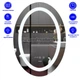 Дзеркало 50x70 см Антизапотівне LED Touch Сенсор Фасадне підсвічування Mixxus Plain MV02-50x70 Скло 5 мм Діммер Зі срібною амальгамою Алюмінієвий каркас Годинник Товщина 3 см (MI6010) - изображение 1
