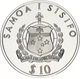 Монета Самоа 10 тала 1991 Серебро Proof Олимпийские игры в Барселоне в 1992 году Метание копья (KM#85) - изображение 2