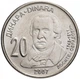 Монета Сербія 20 динарів 2007 UNC Доситей Обрадович (KM#47) - зображення 1