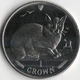 Монета Остров Мэн 1 крона 1996 «Кот. Кошка» UNC (KM#621) - изображение 2