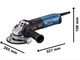Професійна болгарка Bosch GWS 17-125 S : 1700 Вт, диск 125мм, з регулюванням обертів - зображення 2