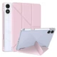 Чехол Transparent Origami на Xiaomi Redmi Pad Pro (12.1") / чехол для планшета с функцией подставки / (розовый) - изображение 1