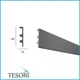 Молдинг полиуретановый гладкий серия F Tesori KF 505 Жесткий 2000 мм - изображение 2