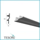 Молдинг полиуретановый гладкий серия F Tesori KF 709 Жесткий 2000 мм - изображение 2