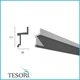 Молдинг полиуретановый гладкий серия F Tesori KF 705 Жесткий 2000 мм - изображение 2