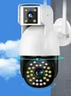 Бездротова Вулична подвійна камера відеоспостереження WIFI IP V380PRO 3+3.0mp Поворотна з Датчиком Руху GS-9030 - зображення 4