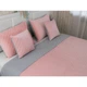 Покрывало двусторонее Руно 150x220 см - Велюр Pink and Grey ромб рожевый (28048) - изображение 3